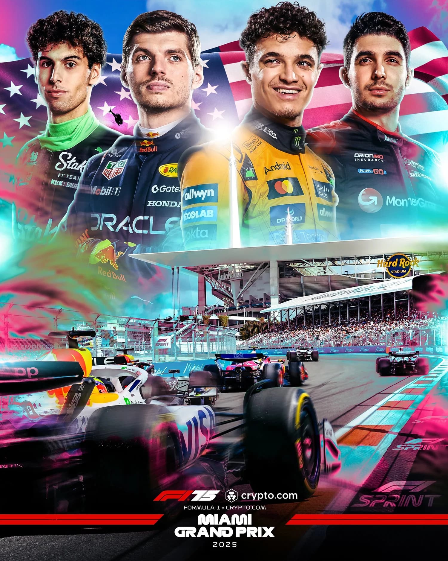 Miami Grand Prix 2025 poster