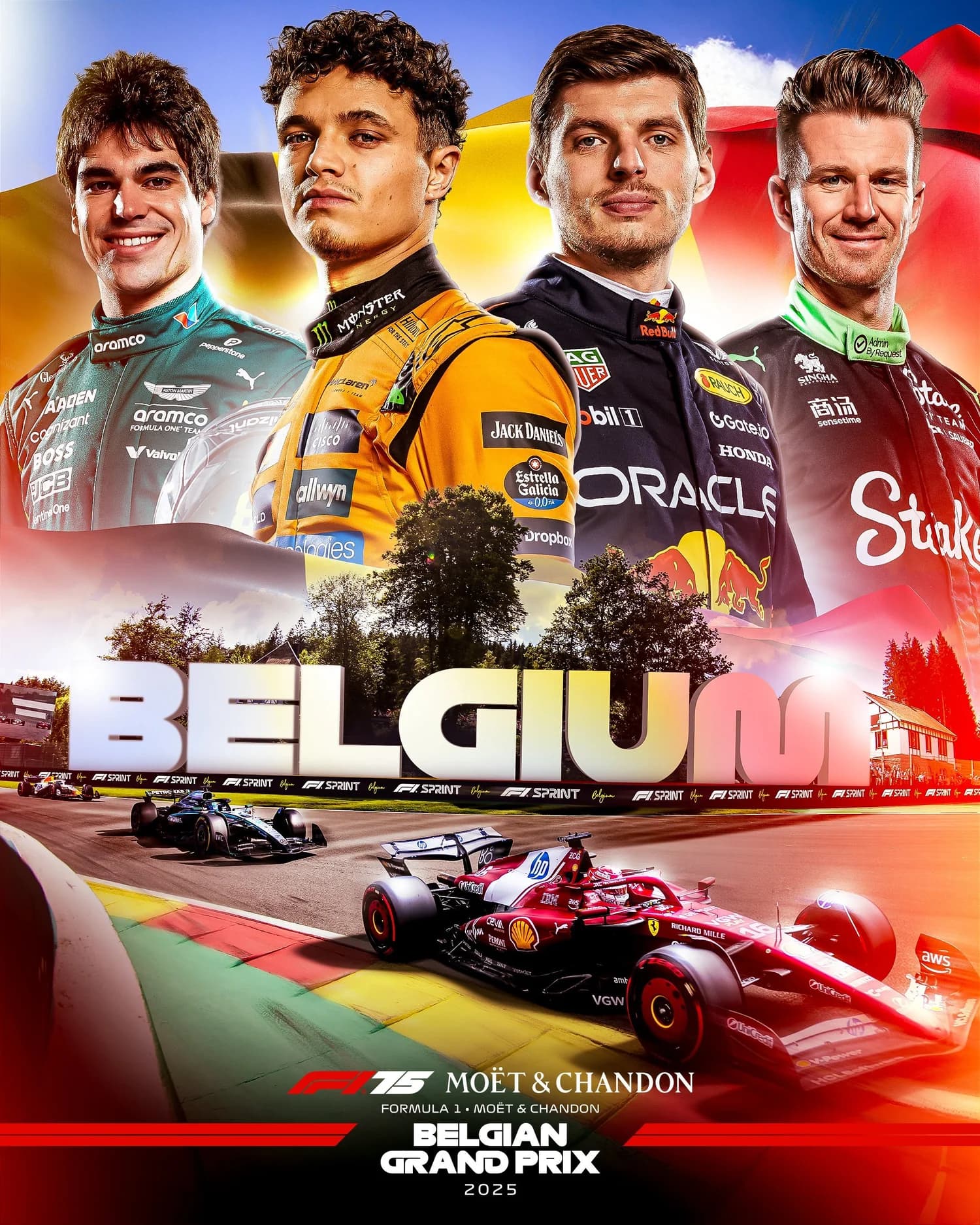 Belgian Grand Prix 2025 poster
