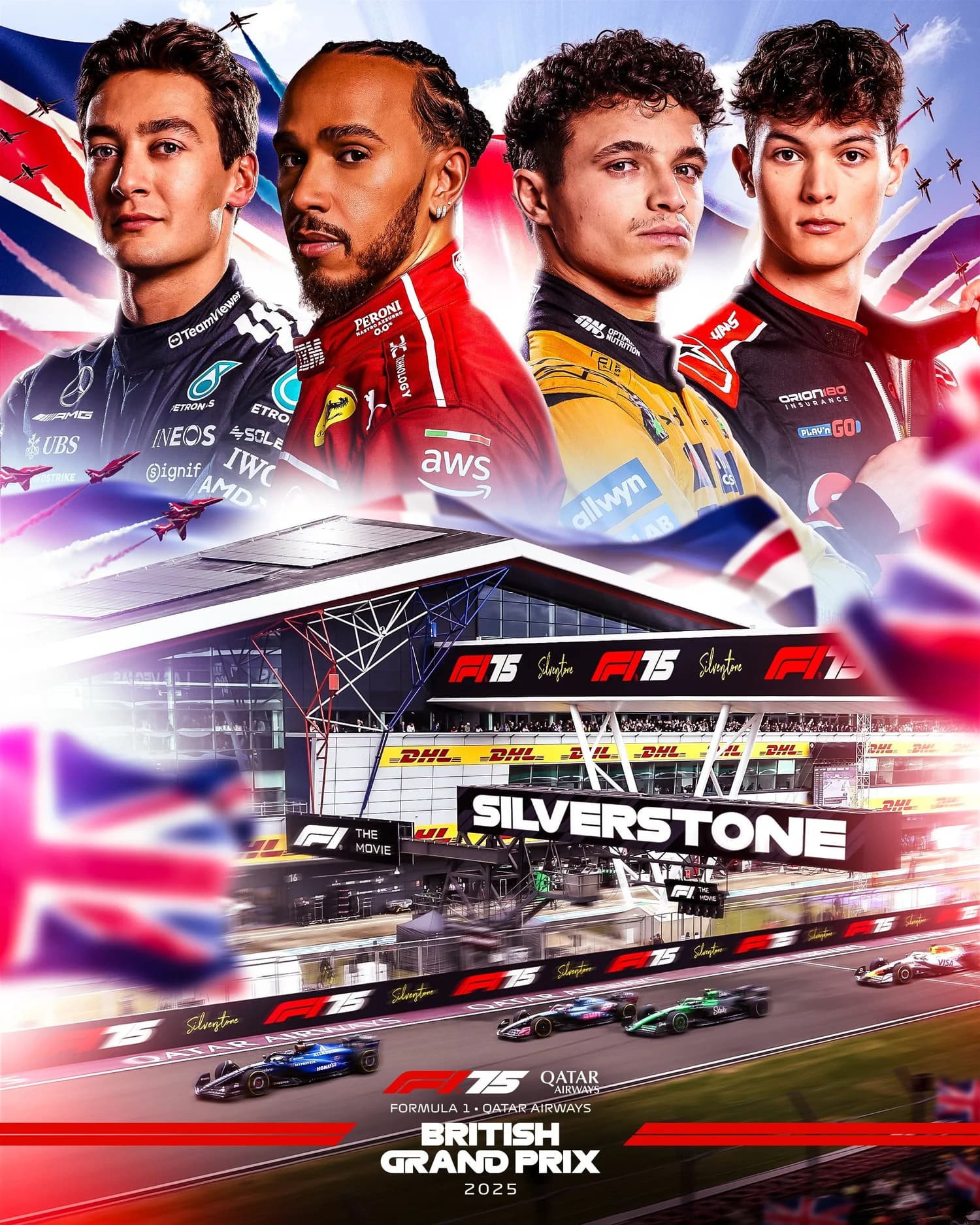British Grand Prix 2025 poster
