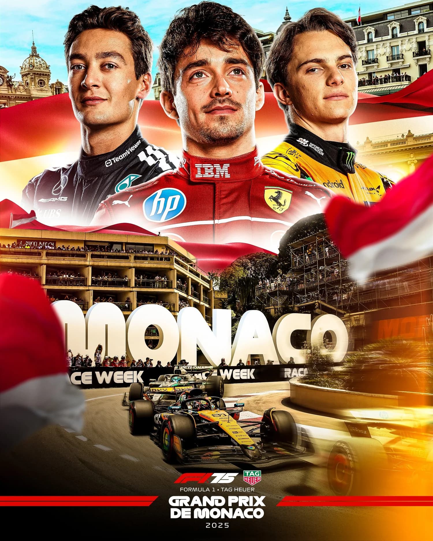 Monaco Grand Prix 2025 poster