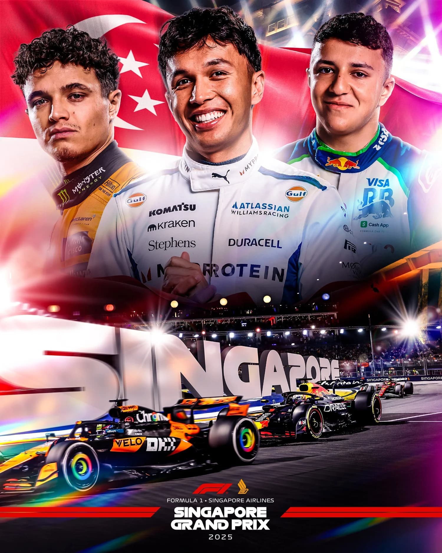 Singapore Grand Prix 2025 poster