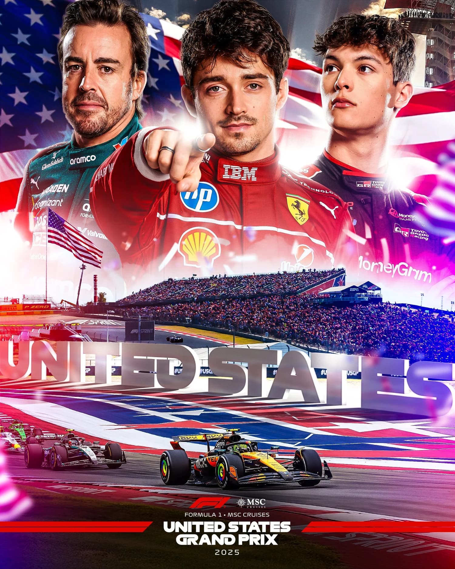 United States Grand Prix 2025 poster