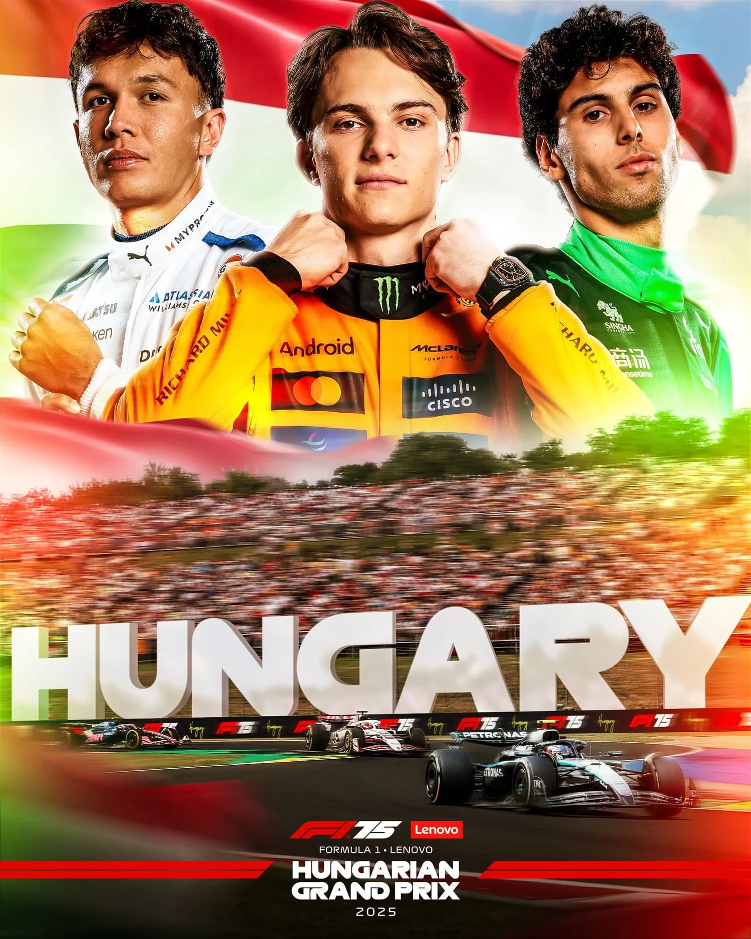 Hungarian Grand Prix 2025 poster